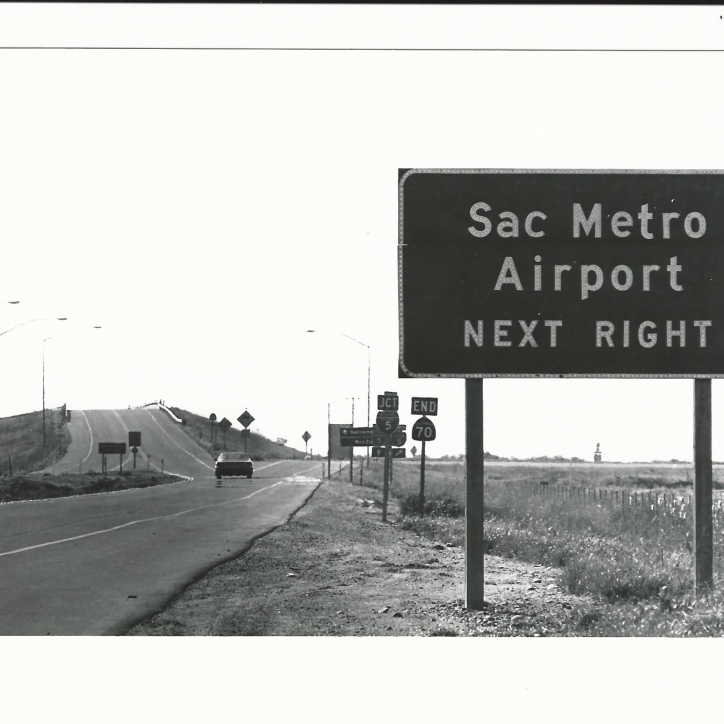 Highway Exit to SMF - 1982