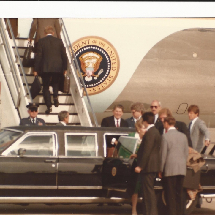 Reagan's Leaving Car